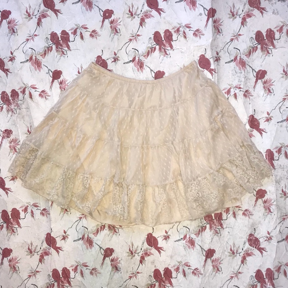 Free People Elastic Waist Tule Skirt